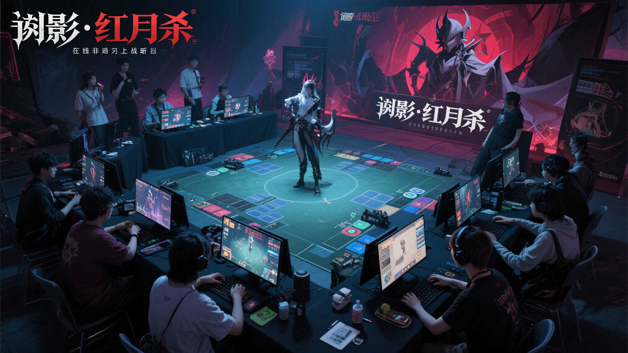 《骤影·绯月杀》线下试玩实景曝光,非对称策略引热议