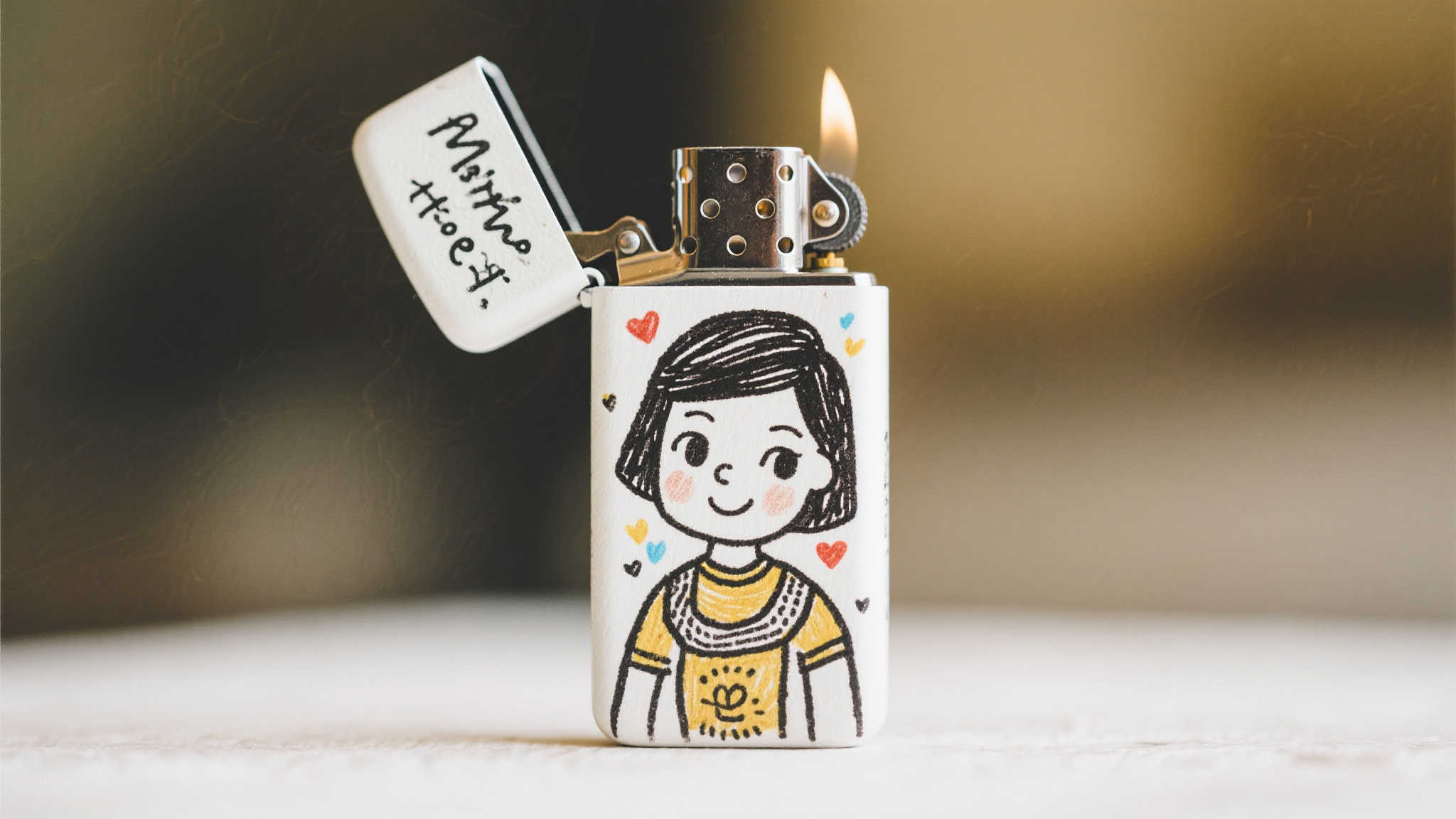 可爱手绘打火机！推主分享萌趣插图，各具特色
